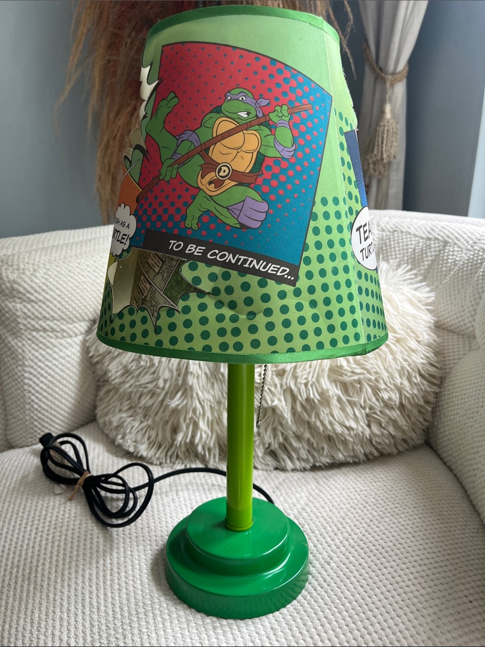 Vintage Teenage Mutant Ninja Turtles Lamp - Picture 4 of 13